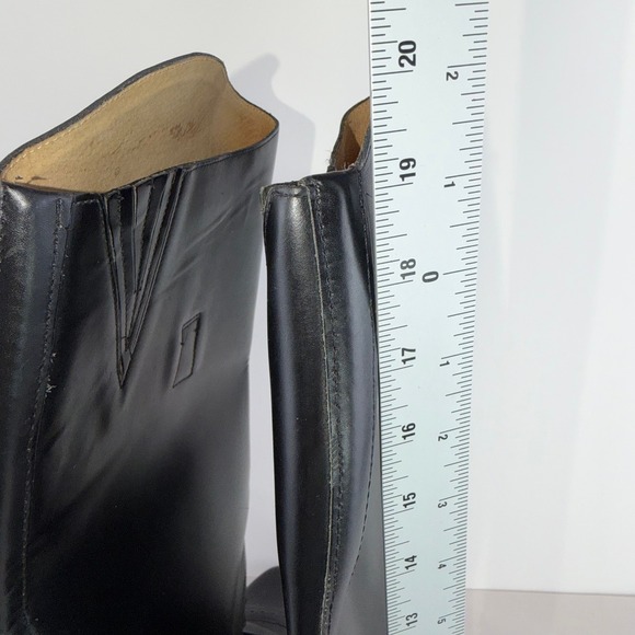 Womens Black Leather Equestrian Riding Field Boots SZ 8 R Amazona Cavalier - Picture 10 of 16